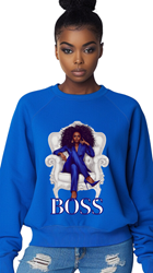 Because Im A Boss Sweatshirt Sweatshirts for the Divine Nine, Sigma Rho, AKA, Zeta, Deltas