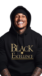 Black Excellence Hoodie - Black and Gold  Black Excellence Hoodies 