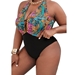 Colorful Snakeskin Print Swimsuit - X-NLX