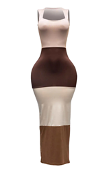 Mocha Mirage  Bodycon,  Brown Dress, Form Fitting, Stylish, Lillys Kloset