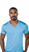 V- Neck Tee Sky Blue - S-BQH