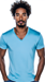 V- Neck Tee Sky Blue - S-BQH